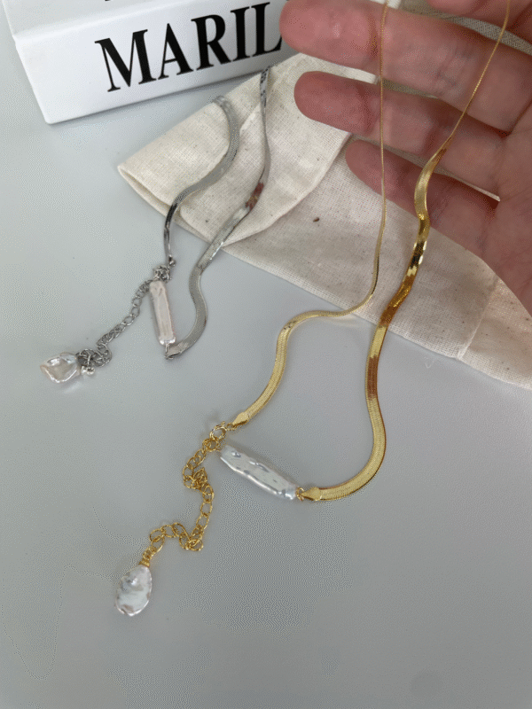 Muse around the neck-Snake Bone Baroque - 图片 3